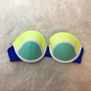 Xhilaration Size XS Strapless Colorblock Bra Green